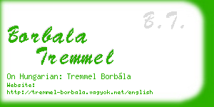 borbala tremmel business card